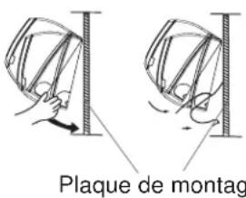 HAIER Tempo 1U3036TL2HFA - Installation de l'unité interieure sur la plaque de montage - 1
