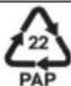 SILVERCREST SMSS 1000 A1 - Symbol Material This product contains the following packaging - 2