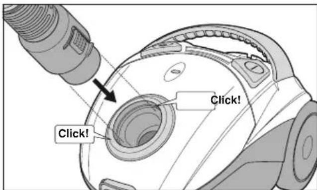 SILVERCREST SBBK 700 A1 - Inserting/removing the hose - 1