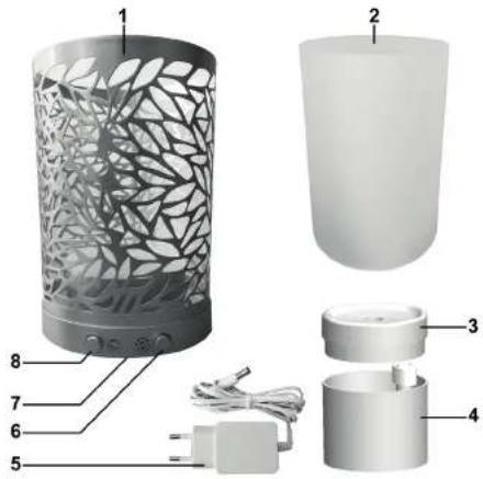 SILVERCREST SADD 12 A1 - AROMA DIFFUSER LANTERN AROMA-DIFFUSER DIFFUSEUR DE BRUME - 1