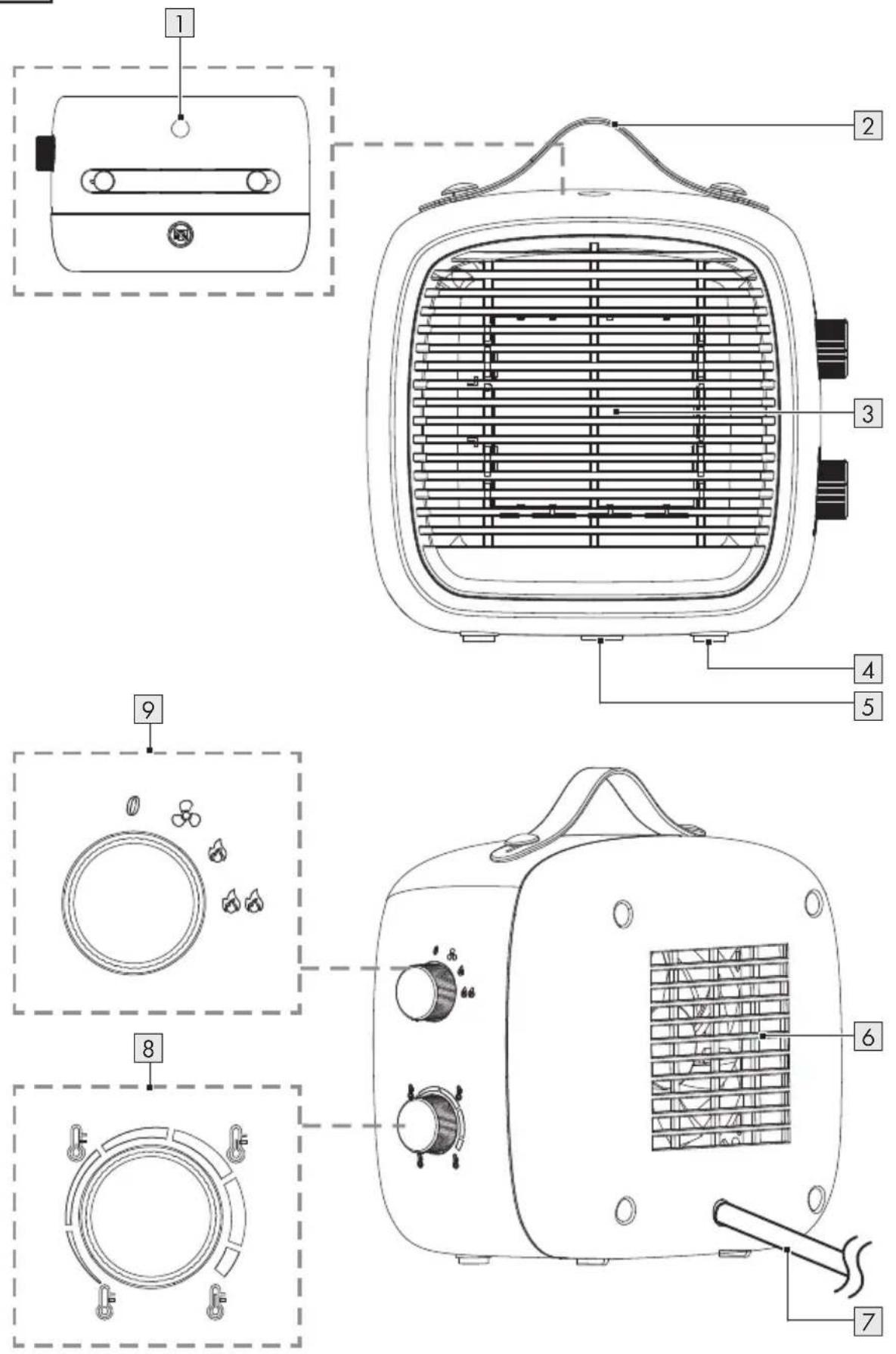SILVERCREST SKHL 1200 B1 - ELEKTRICKÉ TOPENÍ S VENTILÁTOREM - 1