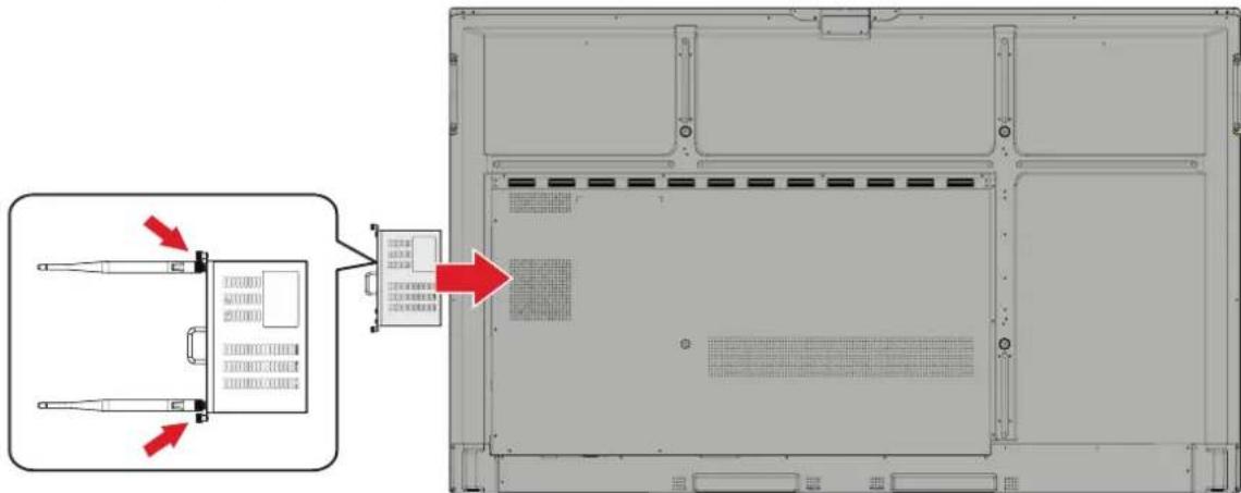 VIEWSONIC ViewBoard IFP5551 - Installation du PC intégré (Emplacement OPS) - 2