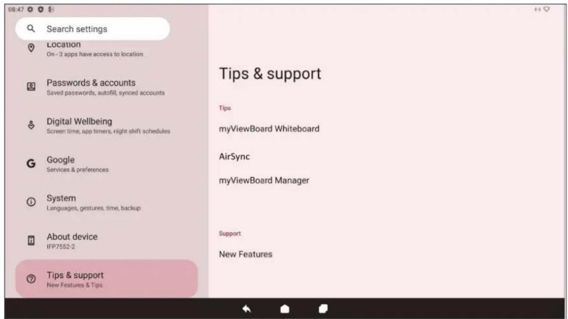VIEWSONIC ViewBoard IFP8634 - Tips & Support (提示與支援) - 1