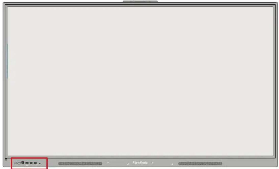VIEWSONIC ViewBoard IFP8634 - I/O面板 - 1