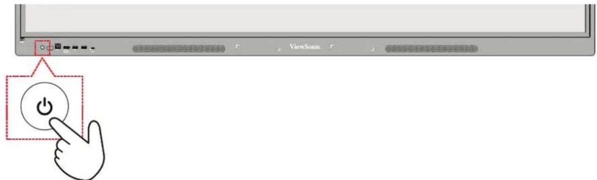 VIEWSONIC ViewBoard IFP8634 - 開啟/關閉ViewBoard - 2