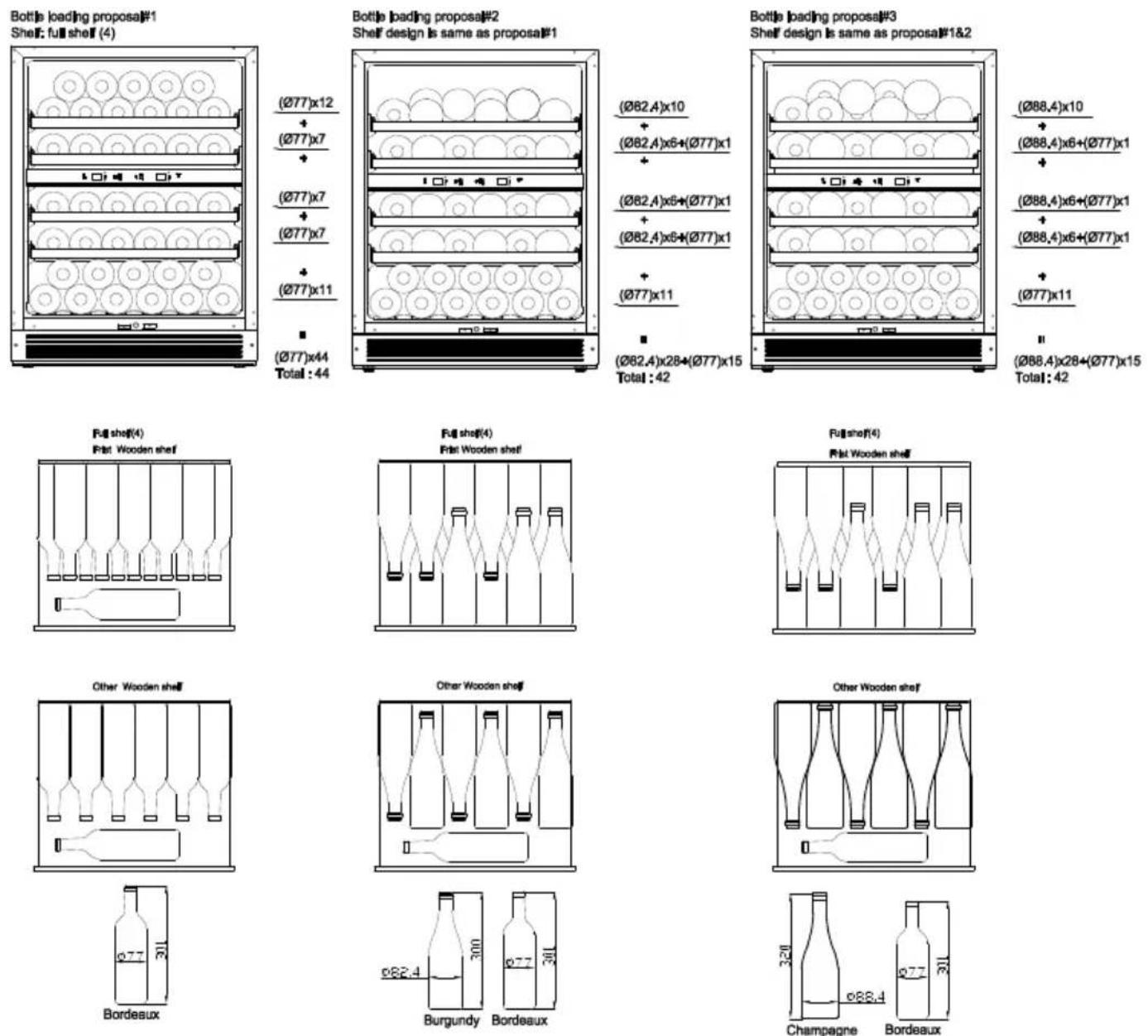 WHIRLPOOL WHWBU60D2B - Storage diagram - 1