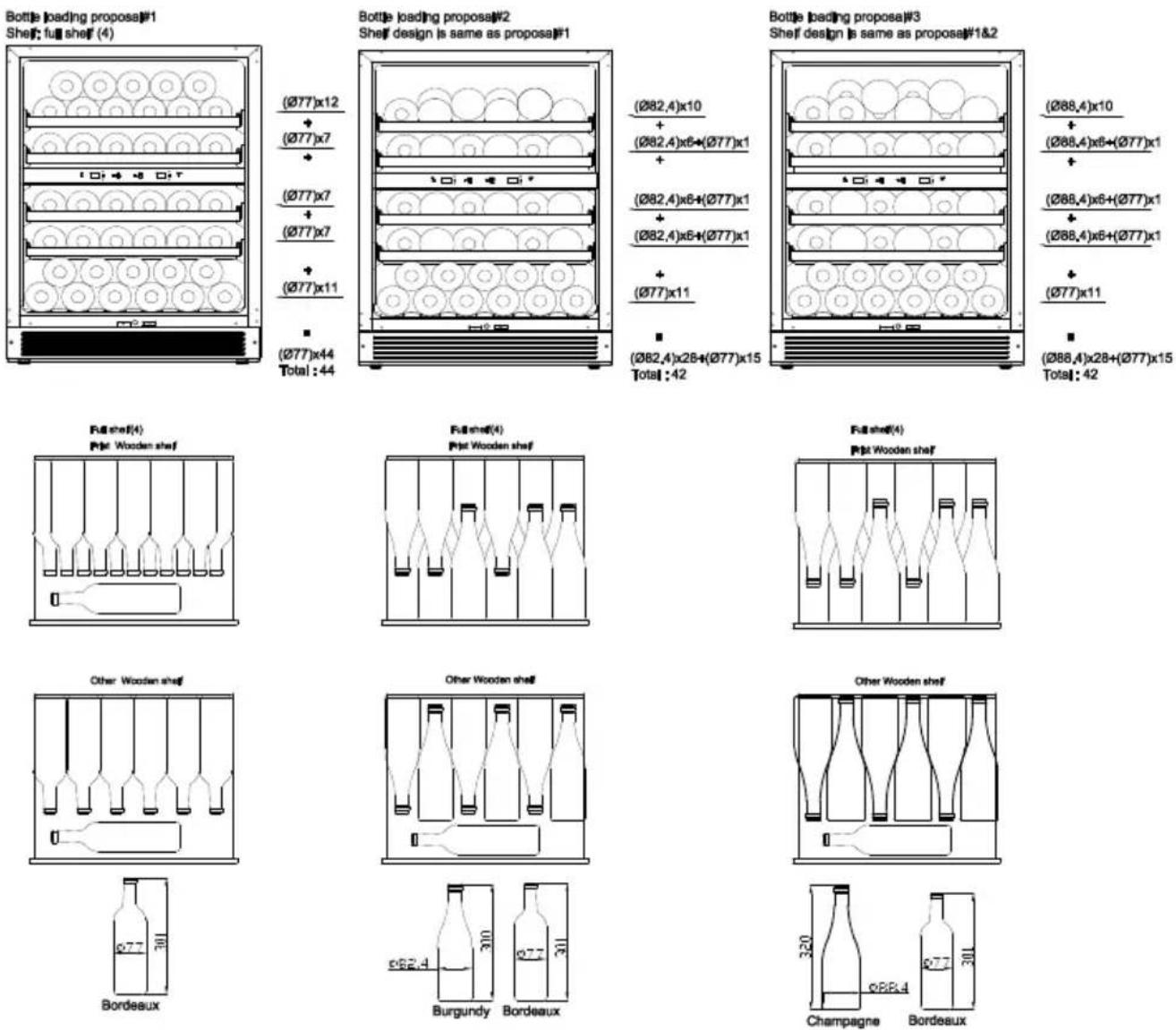 WHIRLPOOL WHWBU60D2B - Diagramme de stockage - 1