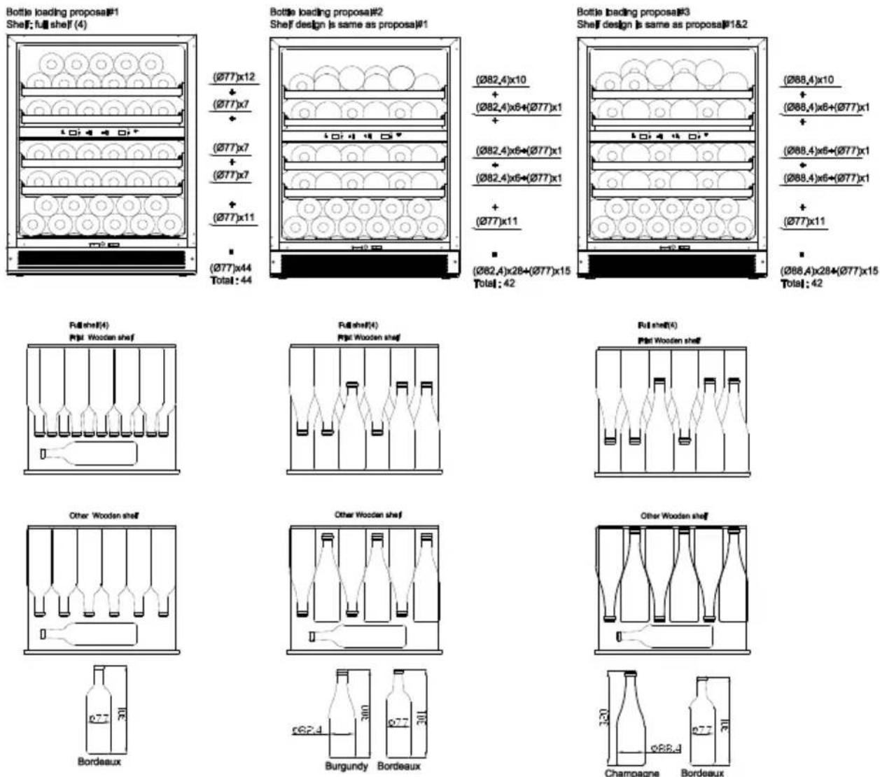WHIRLPOOL WHWBU60D2B - Diagram shranjevanja - 1