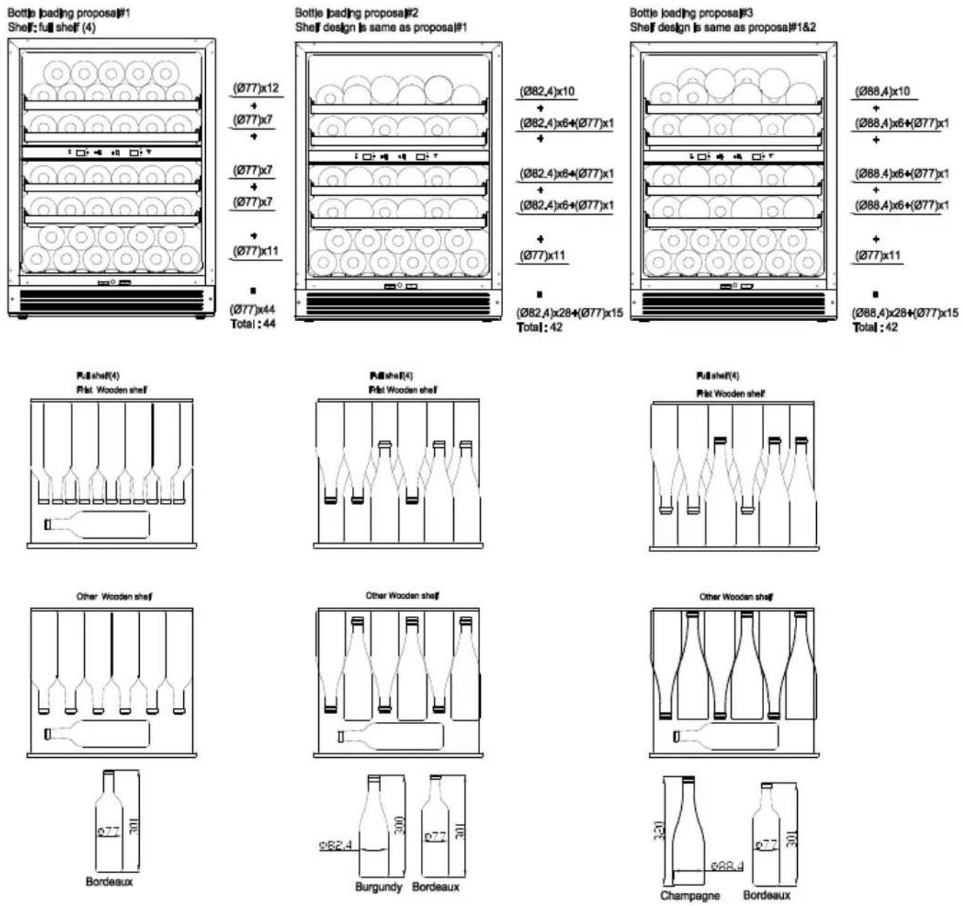 WHIRLPOOL WHWBU60D2B - Diagrama de almacenamiento - 1