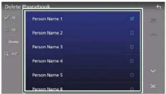 Supprimer le répertoire Nom de la personne 1 Nom de la personne 2 Nom de la personne 3 Nom de la personne 4 Nom de la personne 5 Nom de la personne 6
