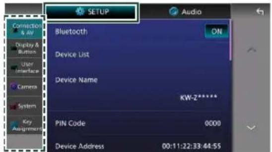 JVC KW-Z1001W - Touchez [SETUP]. - 1