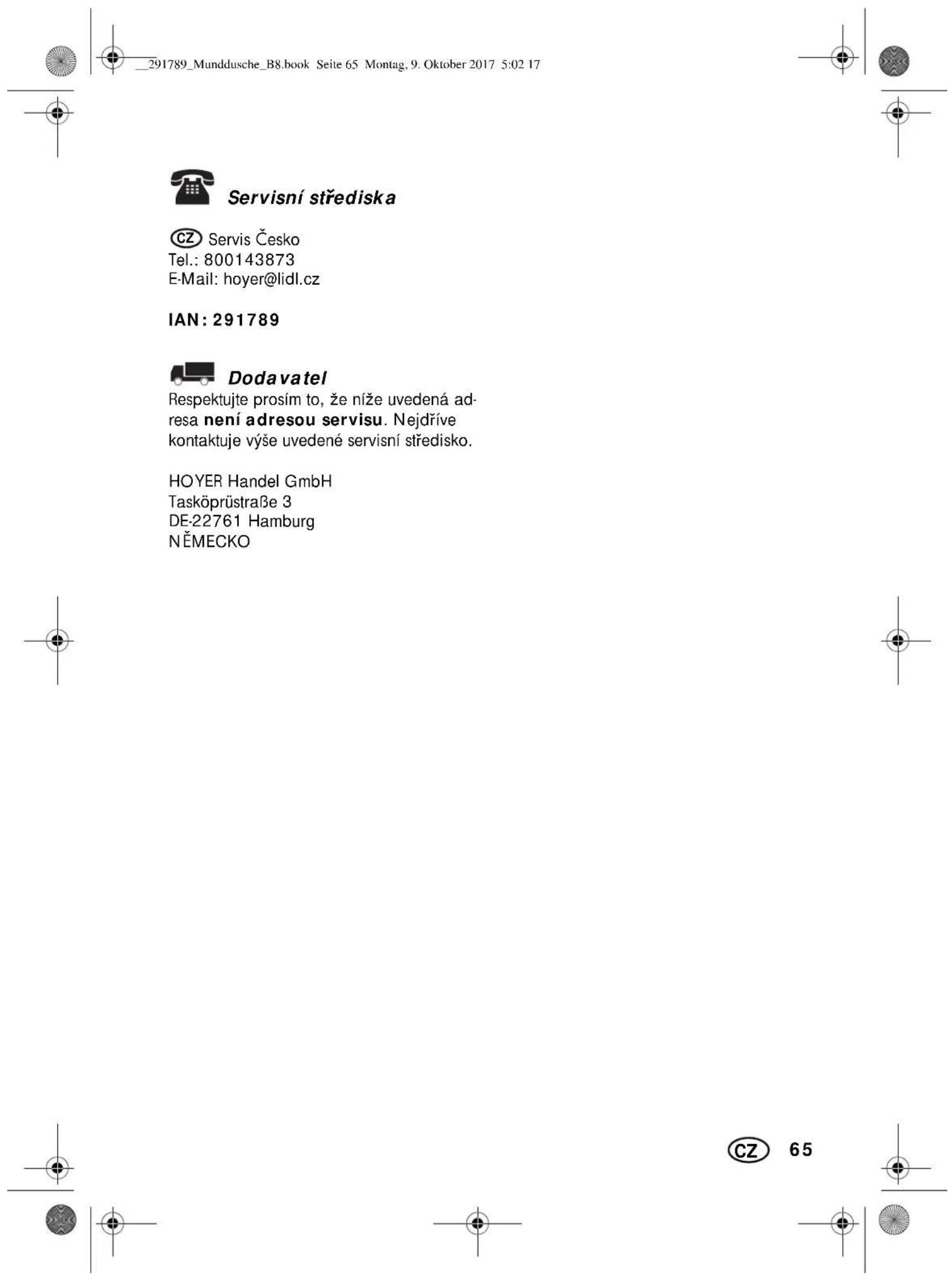 NEVADENT NMD 3.7 B2 - Prübeh v pripe d'uplatnovani zaruky - 1