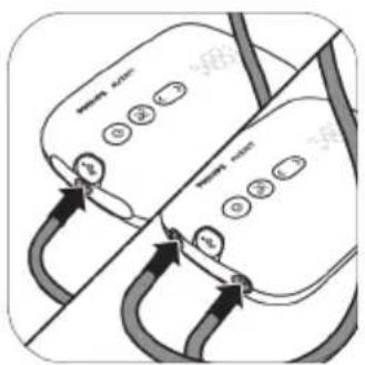 PHILIPS Avent SCD330 - Opis lampice indikatora baterije - 9