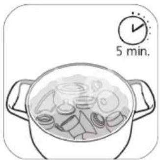 PHILIPS Avent SCD330 - Vaihe 3: Desinfointi - 1