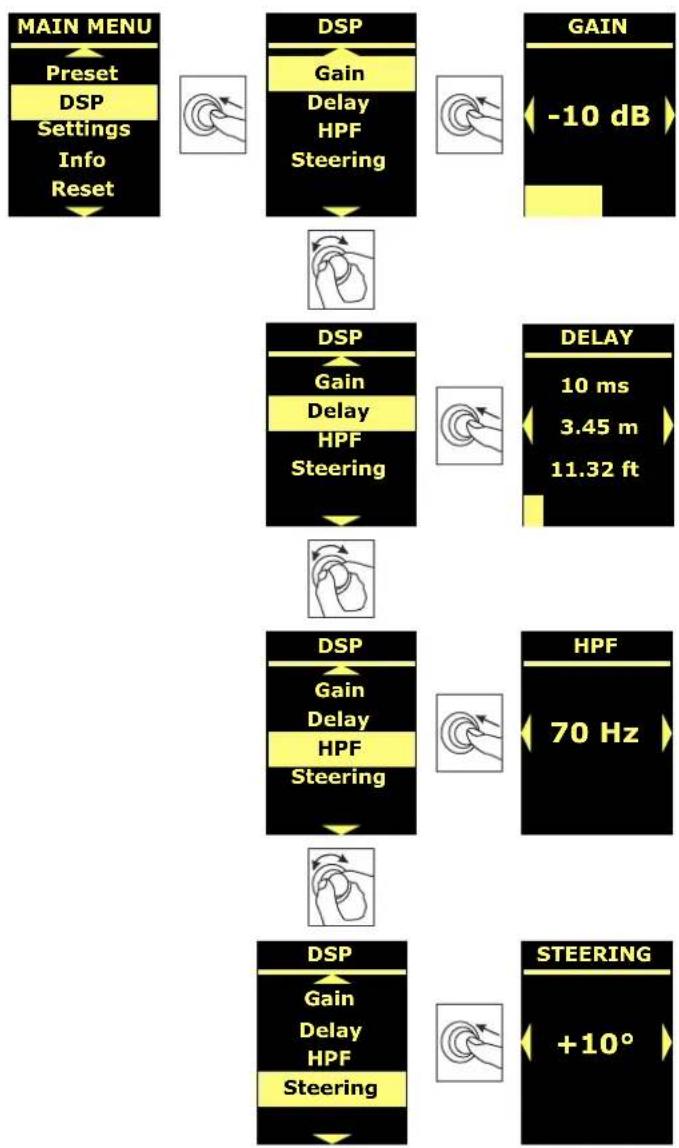 DB Technologies Ingenia IG5T - DSP MENU - 1
