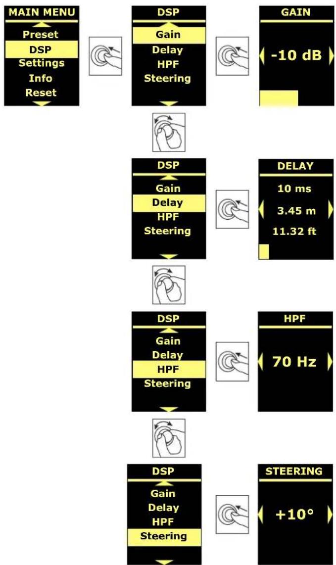 DB Technologies Ingenia IG5T - MENU DSP - 1