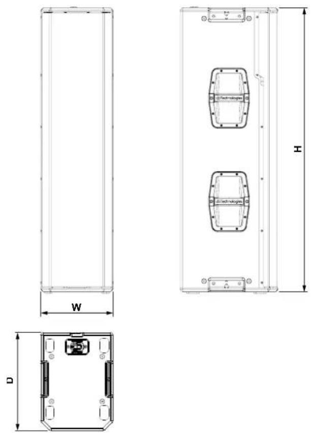 DB Technologies Ingenia IG5T - SIZE AND WEIGHT - 1