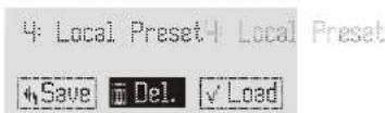 DB Technologies AC26N - MENU DESCRIPTION - PRESET - 2