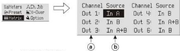 DB Technologies AC26N - BESCHREIBUNG DES MENÜFENSTERS "Matrix" - 1
