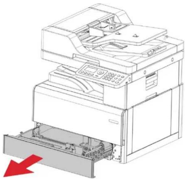 PANTUM BM320ADN - Chargez le bac à papier optionnel - 1