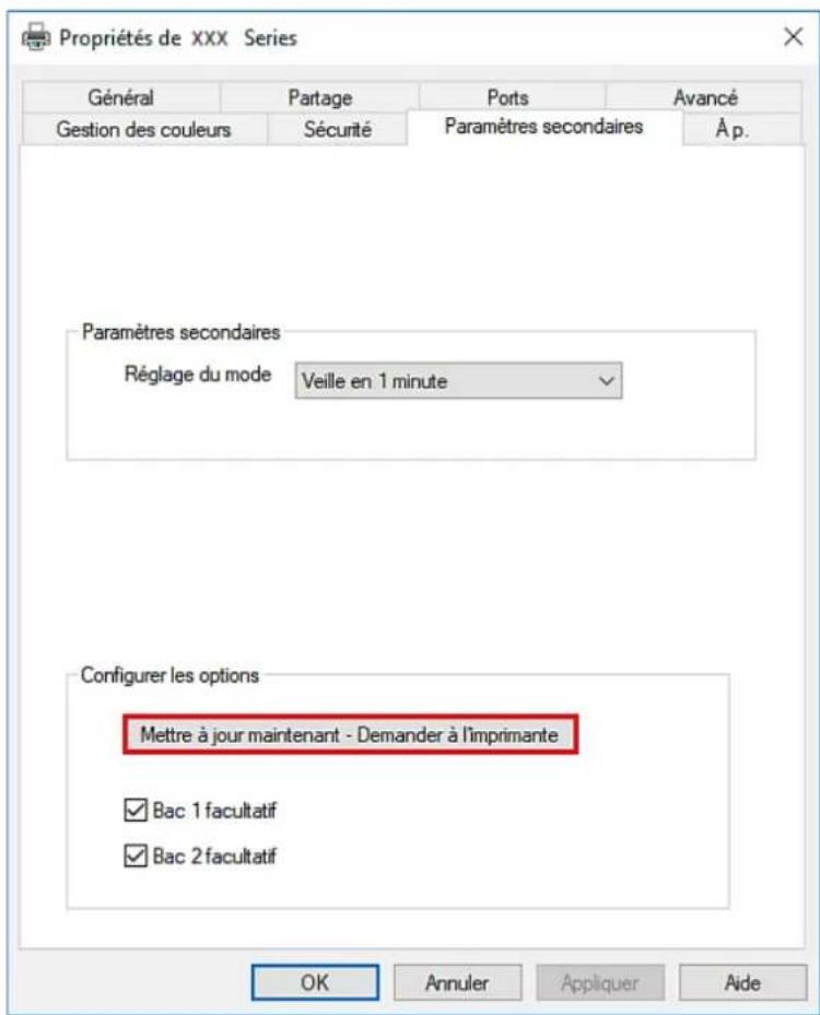 PANTUM BM320ADN - Mise à jour de l'etat du bac optionnel - 1