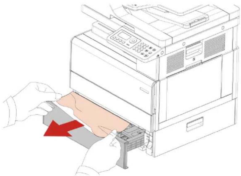 PANTUM BM230ADN - Papier coincé dans le bac à papier optionnel - 2