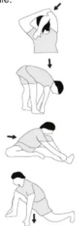 Christopeit HT 2.1 - Example - stretching exercises for the warm-up and cool-down phases - 1