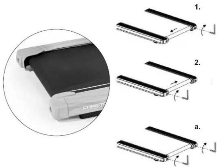 Christopeit Walking Pad 4.2 - Running belt slips - 2