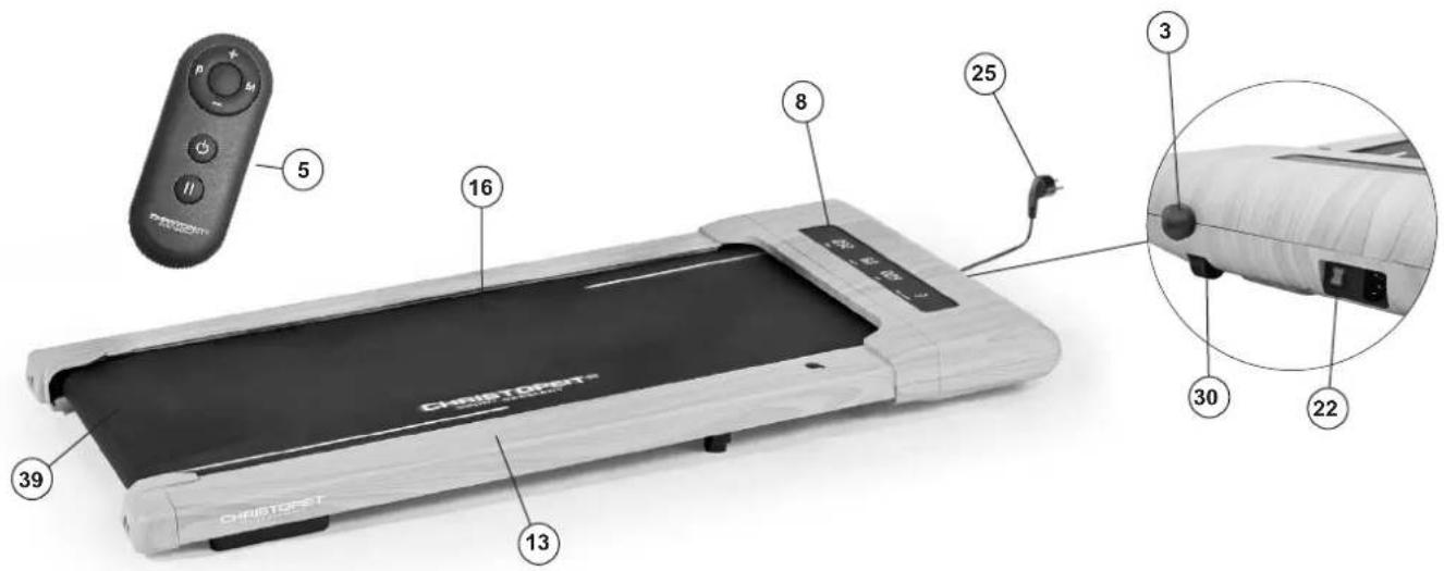 Christopeit Walking Pad 4.2 - KONTROLLE UND INBETRIEBNAHME - 1