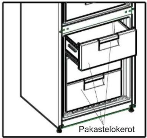 SHARP SJ-BA09RMXWC-EU - Pakastelokeron irrottaminen: - 2