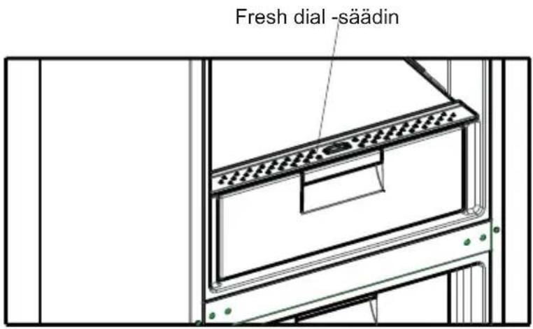 SHARP SJ-BA09RMXWC-EU - Fresh Dial -säädin (joissakin malleissa) - 1