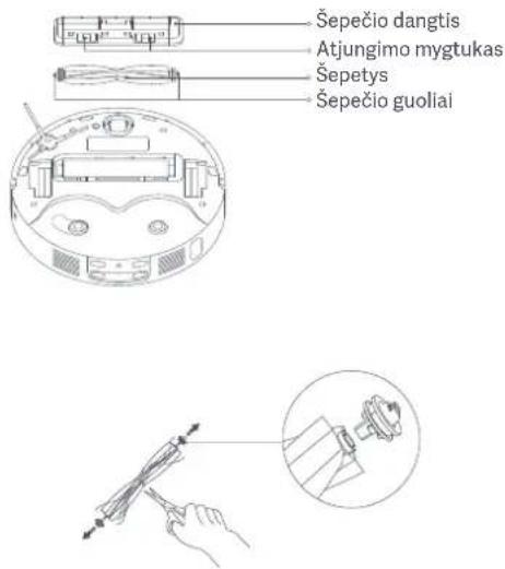 Xiaomi Robot Vacuum X20 Max - Jutikliyi ir jkrovimo kontaktu valymas - 3