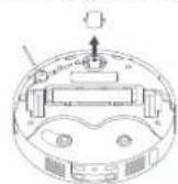 Xiaomi Robot Vacuum X20 Max - Membersihkan Roda Kastor - 2