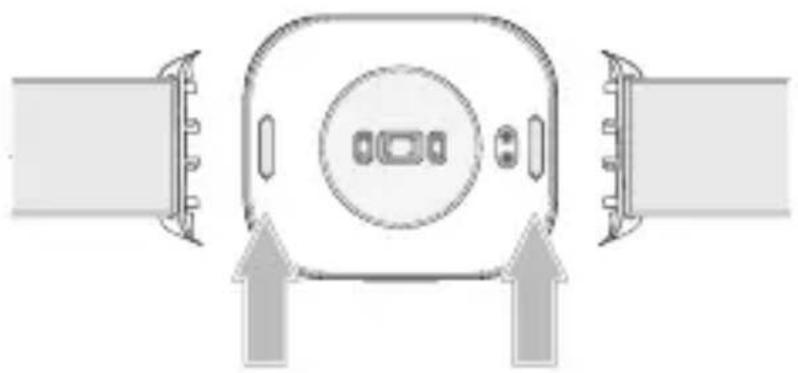 MOTOROLA Moto Watch FIT - Zwalnianie paska - 1