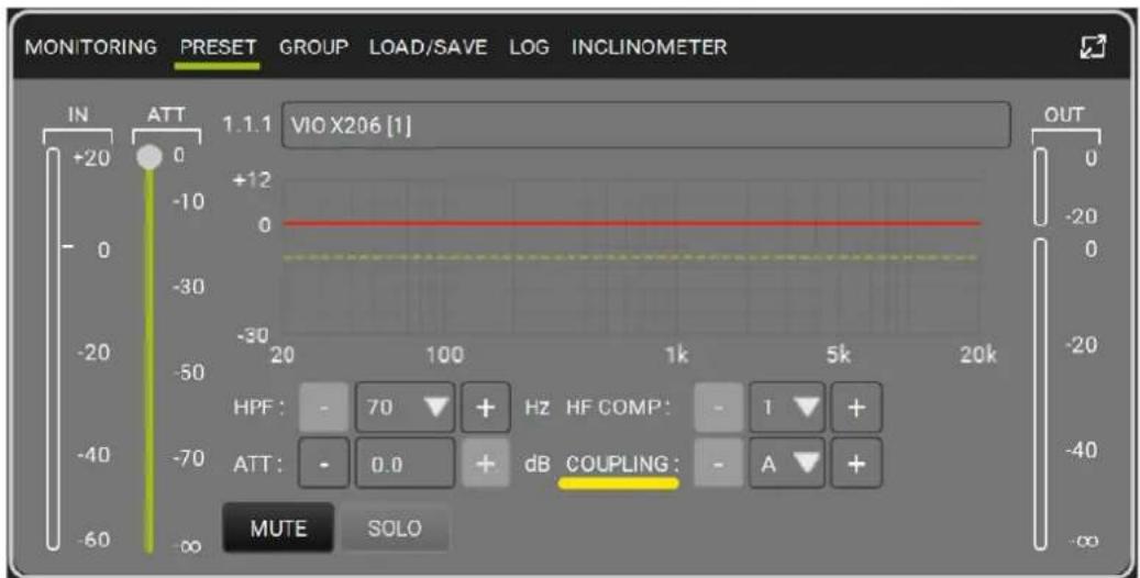 DB Technologies VIO X206 - DSP PRESET PARAMETERS AND REMOTE CONTROL - 1