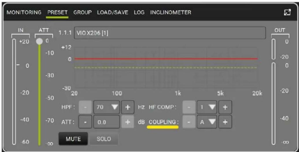 DB Technologies VIO X206 - PARAMÈTRES PRÉ-RÉGLAGE DSP ET CONTRÔLE À DISTANCE - 1