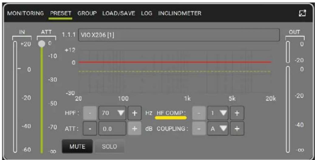 DB Technologies VIO X206 - DSP-VOREINSTELLUNGSPARAMETER UND FERNSTEUERUNG - 2