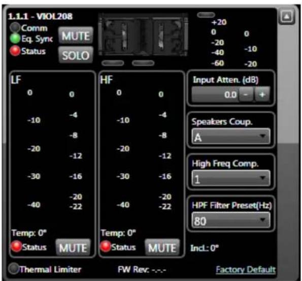 DB Technologies VIO L208 - DSP-VOREINSTELLUNGSPARAMETER UND FERNSTEUERUNG - 4