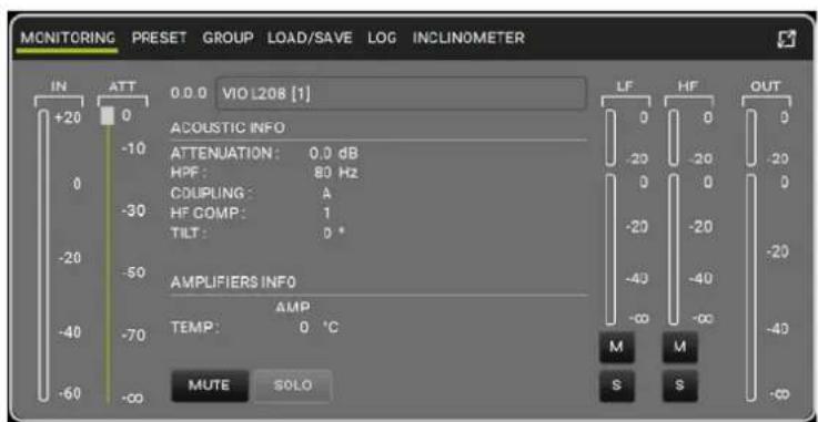 DB Technologies VIO L208 - DSP-VOREINSTELLUNGSPARAMETER UND FERNSTEUERUNG - 3
