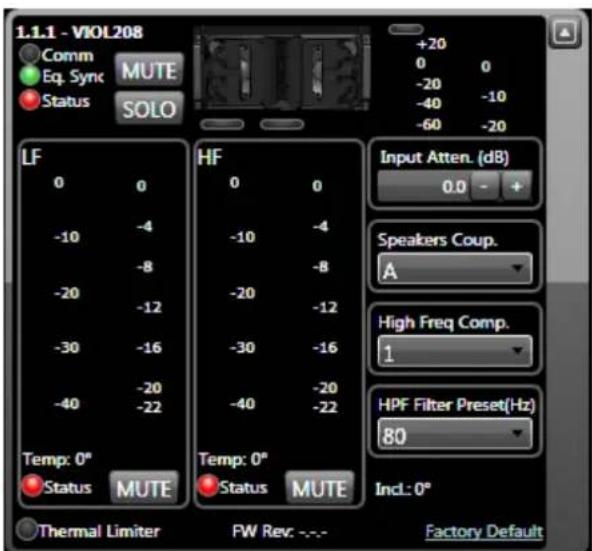 DB Technologies VIO L208 - DSP PRESET PARAMETERS AND REMOTE CONTROL - 4
