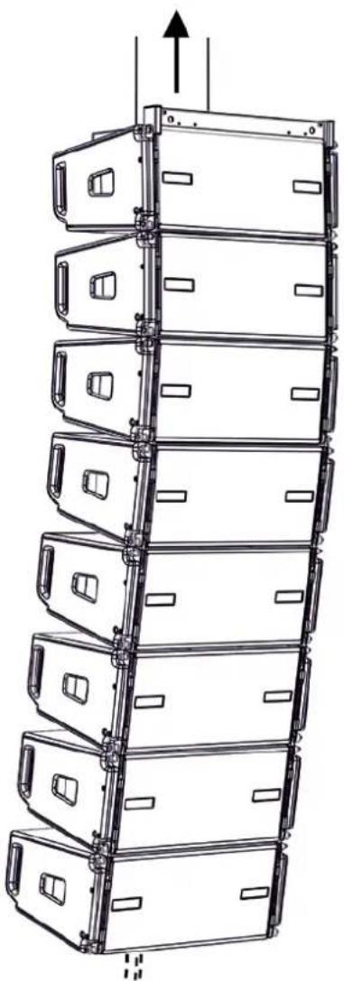 DB Technologies VIO L208 - INSTALLAZIONE FLOWN (ESEMPIO DI 1 ARRAY CON 8 MODULI) - 5