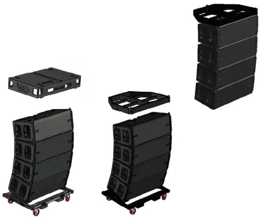 DB Technologies VIO L212 - MONTAGE DES LINE ARRAY UND DER VERKABELUNG - 1