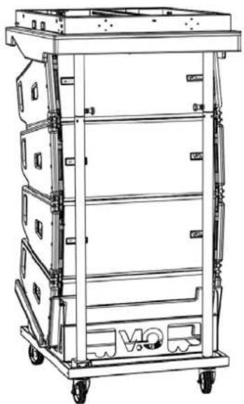 DB Technologies VIO L1610 - FLOWN INSTALLATION (EXAMPLE OF 1 ARRAY WITH 8 MODULES) - 1