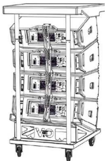 DB Technologies VIO L1610 - FLOWN INSTALLATION (EXAMPLE OF 1 ARRAY WITH 8 MODULES) - 2
