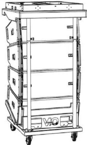 DB Technologies VIO L1610 - INSTALLATION FLOWN (EXEMPLE DE 1 ARRAY AVEC 8 MODULES) - 1