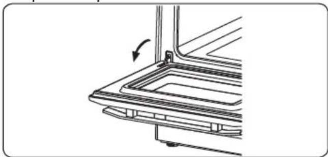 CONTINENTAL EDISON CECDF6060IBD - Rimozione dello sportello del forno - 1