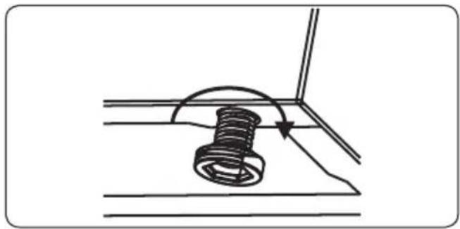 CONTINENTAL EDISON CECDF6060IBD - ADJUSTING THE FEET - 1