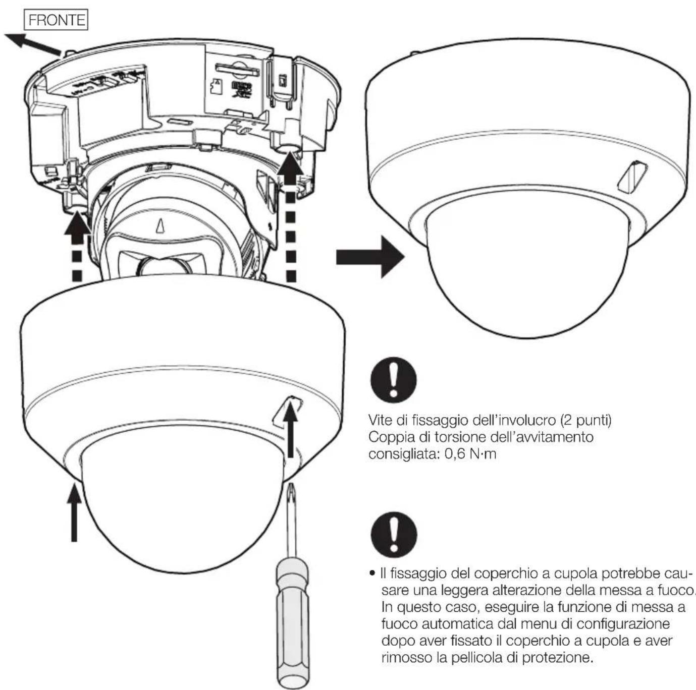 i-PRO WV-U21350-V3L - Passaggio 6 Soffitto (continuazione) - 1