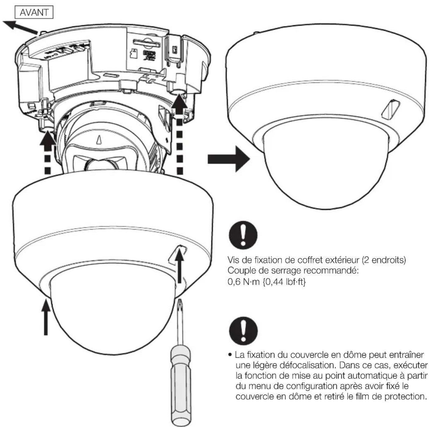 i-PRO WV-U21350-V3L - Étape 6 Plafond (suite) - 1