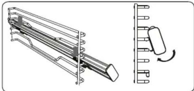 SHARP K-71P28INM-EU - Griglia con guida telescopica Easyfix a estensione completa - 3